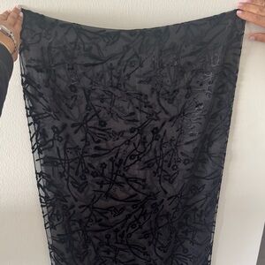 Jacob Black Floral Scarf